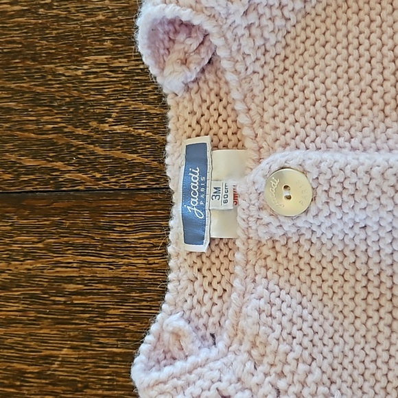 Jacadi Pale Pink Cardigan, Size 3 Months - Picture 8 of 10